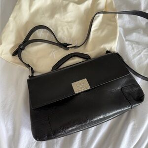 Filippa K The 93 Monogram Black Leather Bag
